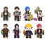 Complete 8-piece Arcane LoL minifigure set: Premium League of Legends building block collectibles featuring Jinx, Vi, and Jayce.