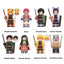 Demon Slayer minifigure set Tanjiro Kamado, Nezuko Kamado, Zenitsu Agatsuma LEGO-compatible building block toys | 8-piece set