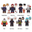 Jjk minifigure set Yuji Itadori, Nobara Kugisaki, Megumi Fushiguro LEGO-compatible building block toys | 8-piece set