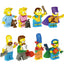 The Simpsons Homer Simpson Marge Simpson, Lego-compatible Building Block Minifigures, 8 Pcs Collection