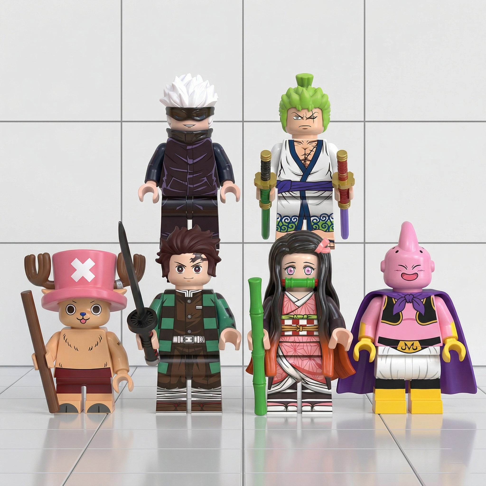 Premium Anime & Manga minifigures collection at Minifig Dock, featuring high-quality Japanese animation character figures.