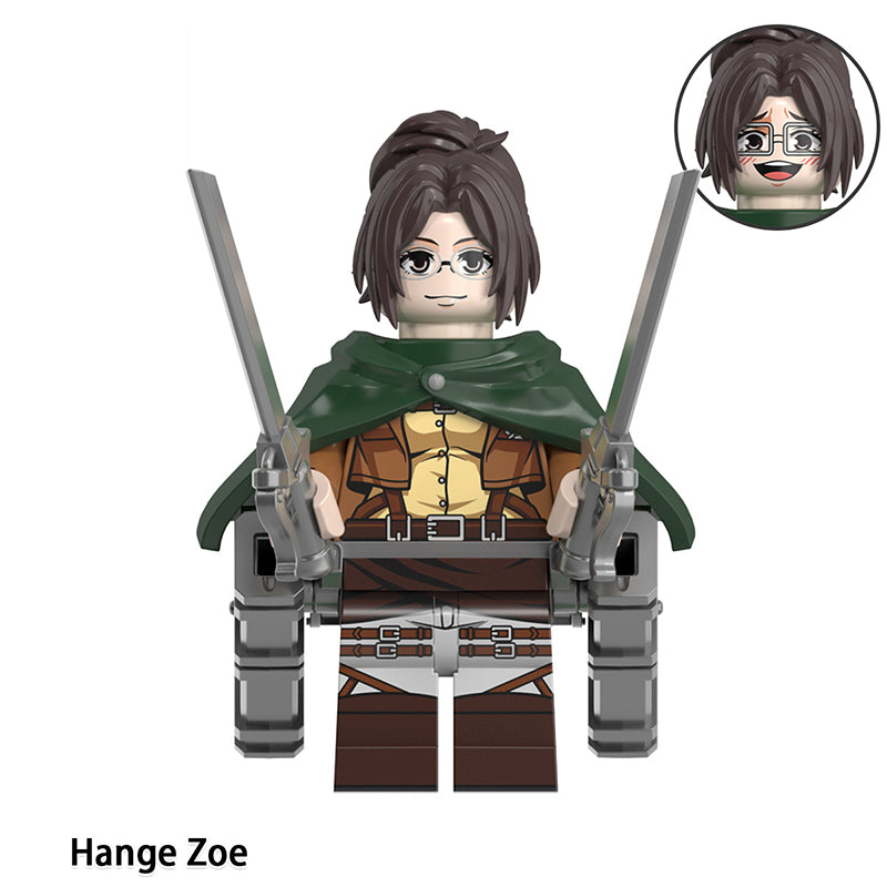Hange Zoe Attack On Titan LEGO-compatible minifigure | custom brick toy figure