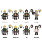 Attack On Titan minifigure set Annie Leonhart, Erwin Smith, Hange Zoe LEGO-compatible building block toys | 8-piece set