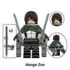 Hange Zoe Attack On Titan LEGO-compatible minifigure | custom brick toy figure