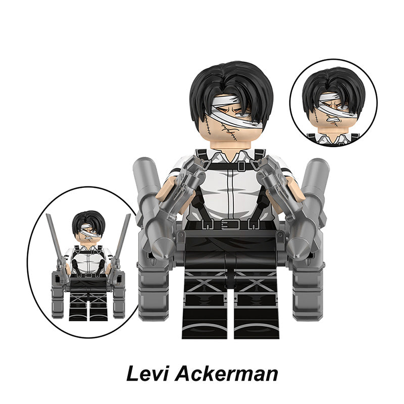 Levi Ackerman Attack On Titan LEGO-compatible minifigure | custom brick toy figure