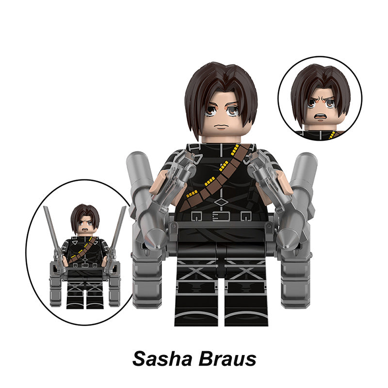 Sasha Braus Attack On Titan LEGO-compatible minifigure | custom brick toy figure