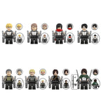 Attack On Titan minifigure set Levi Ackerman, Mikasa Ackerman, Armin Arlert LEGO-compatible building block toys | 8-piece set