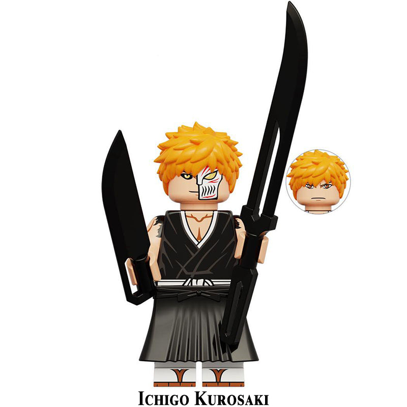 Ichigo Kurosaki With Hollow Mask Bleach LEGO-compatible minifigure | custom brick toy figure