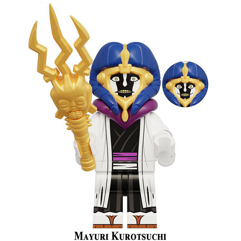 Mayuri Kurotsuchi Bleach LEGO-compatible minifigure | custom brick toy figure