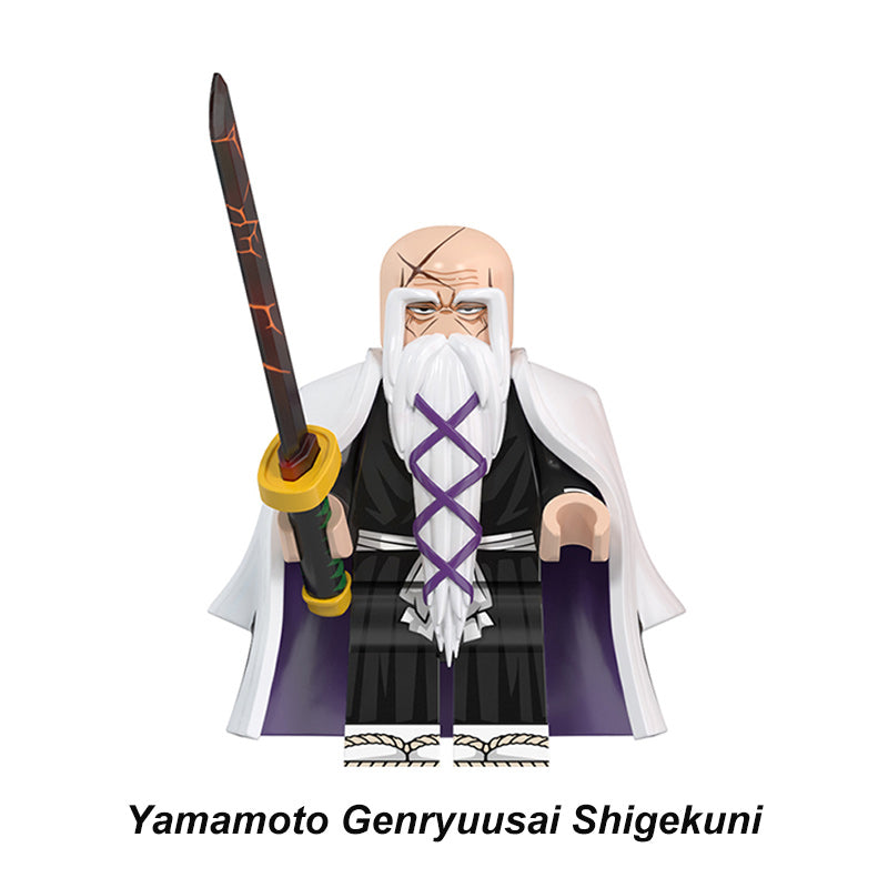 Genryusai Shigekuni Yamamoto Bleach LEGO-compatible minifigure | custom brick toy figure