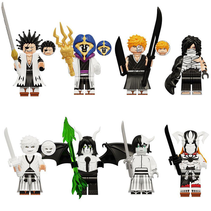 Bleach Series 1 Custom Anime Minifigures Set, Lego-compatible Building Block Minifigures