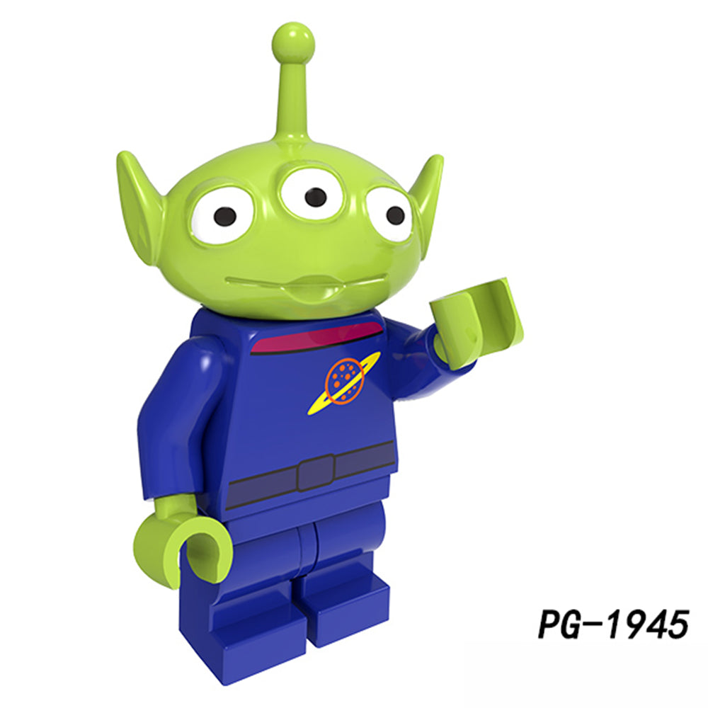 Little Green Men Aliens Toy Story LEGO-compatible minifigure | custom brick minifigures