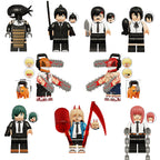 Chainsaw Man minifigures character lineup LEGO-compatible brick toy set 1