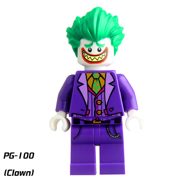 The Joker Custom Clown LEGO-compatible minifigure | custom brick minifigures
