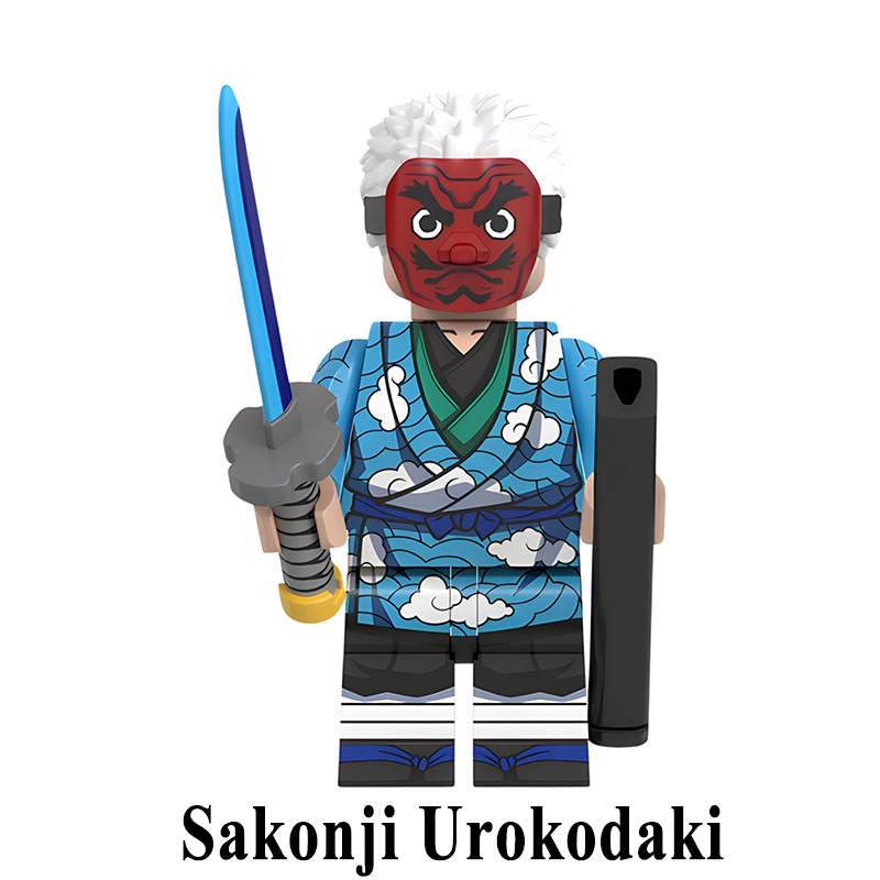 Sakonji Urokodaki Demon Slayer LEGO-compatible minifigure | custom brick toy figure