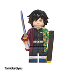 Giyu Tomioka Demon Slayer LEGO-compatible minifigure | custom brick toy figure