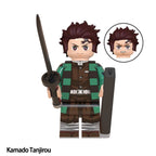 Tanjiro Kamado Demon Slayer LEGO-compatible minifigure | custom brick toy figure