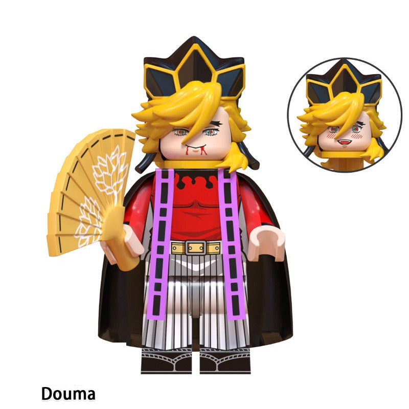 Demon Slayer Doma, Lego-compatible Building Block Minifigures, 8 Pcs Collection