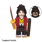 Yoriichi Tsugikuni Demon Slayer LEGO-compatible minifigure | custom brick toy figure