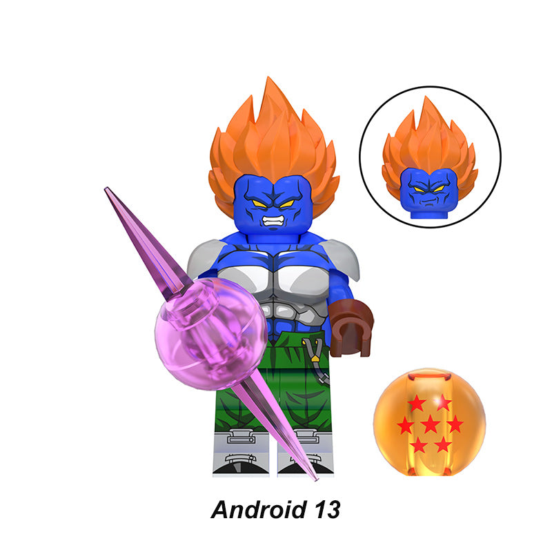 Android Dragon Ball LEGO-compatible minifigure | custom brick toy figure