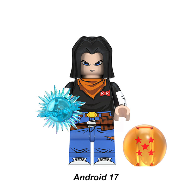 Android Dragon Ball LEGO-compatible minifigure | custom brick toy figure