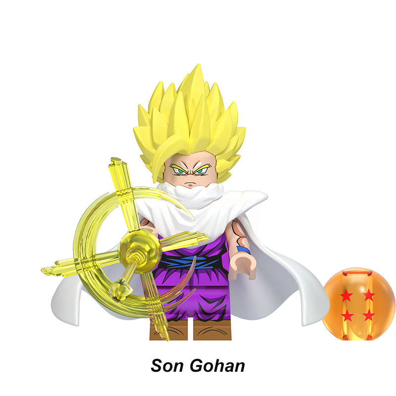 Son Gohan Dragon Ball LEGO-compatible minifigure | custom brick toy figure