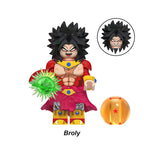 Broly Dragon Ball LEGO-compatible minifigure | custom brick toy figure