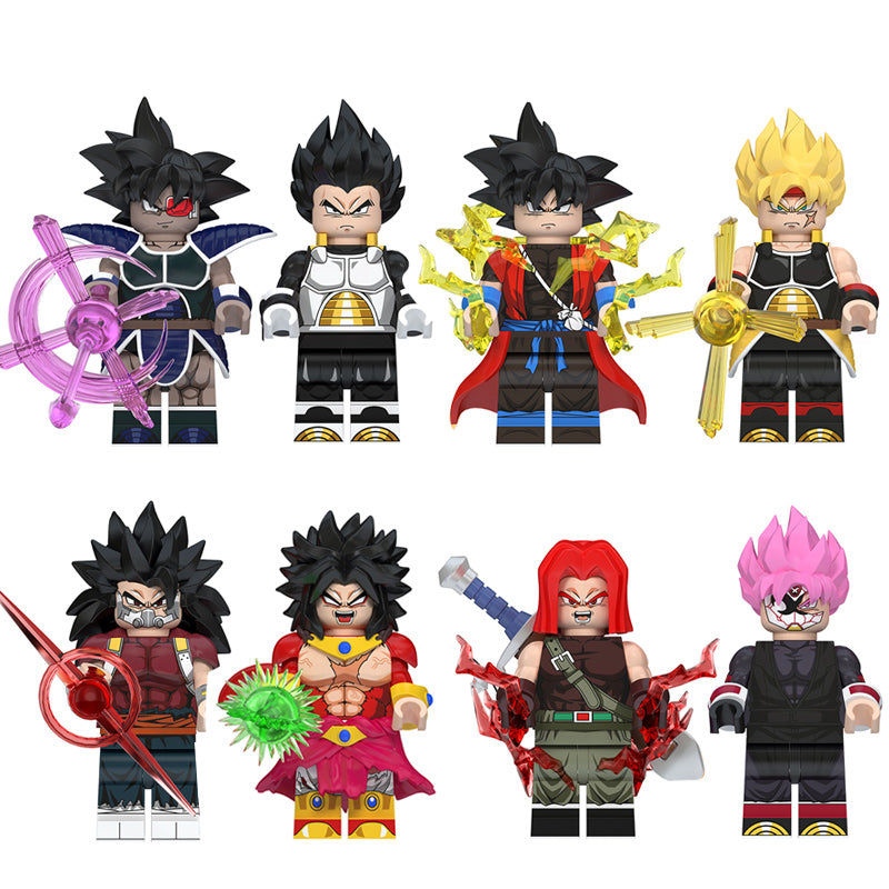Dragon Ball minifigure set Broly, Bardock, Cumber LEGO-compatible building block toys | 8-piece set Main image