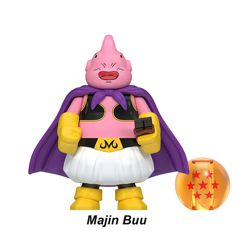 Majin Buu Dragon Ball LEGO-compatible minifigure | custom brick toy figure