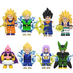 Dragon Ball minifigure set Gotenks, Vegito, Cell LEGO-compatible building block toys | 8-piece set