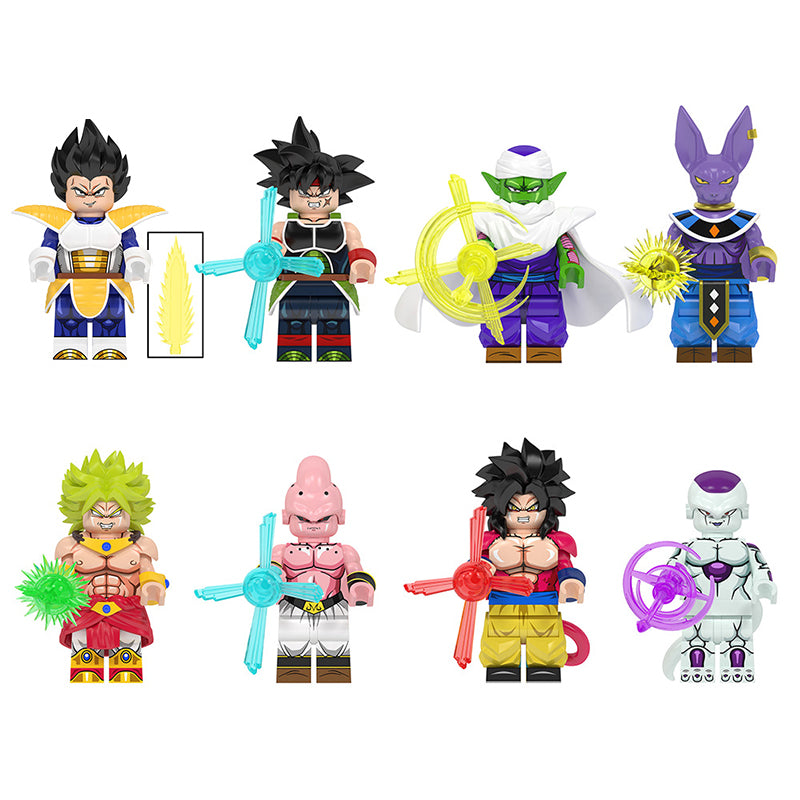 Dragon Ball Bardock Vegeta, Lego-compatible Building Block Minifigures, 8 Pcs Collection Main image