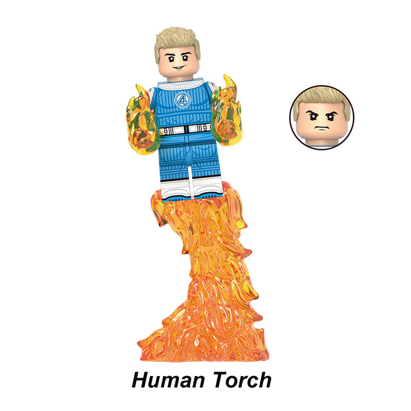 Fantastic Four Marvel Franklin, Lego-compatible Building Block Minifigures, 6 Pcs Collection