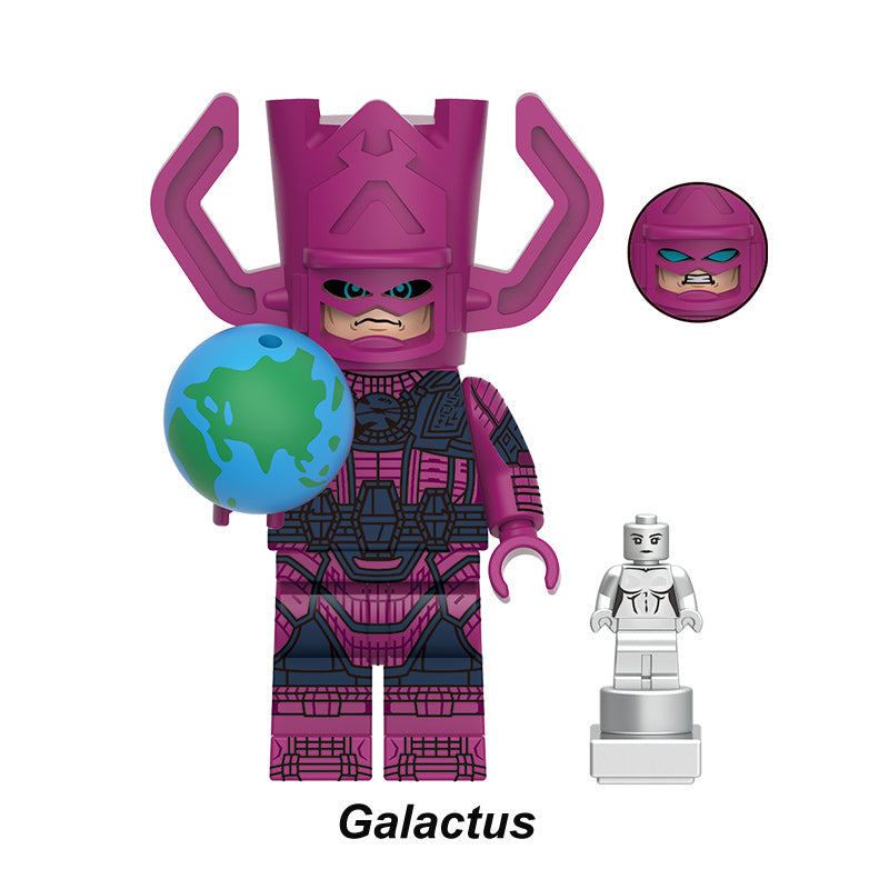 Fantastic Four Marvel Galactus, Lego-compatible Building Block Minifigures, 6 Pcs Collection