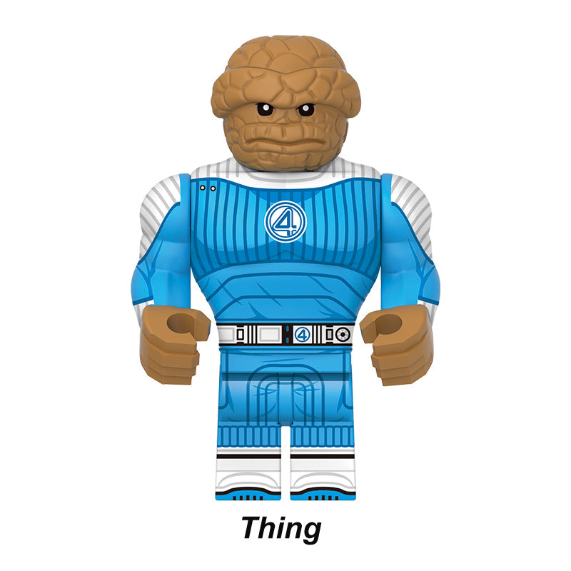 Fantastic Four Marvel Thing, Lego-compatible Building Block Minifigures, 6 Pcs Collection