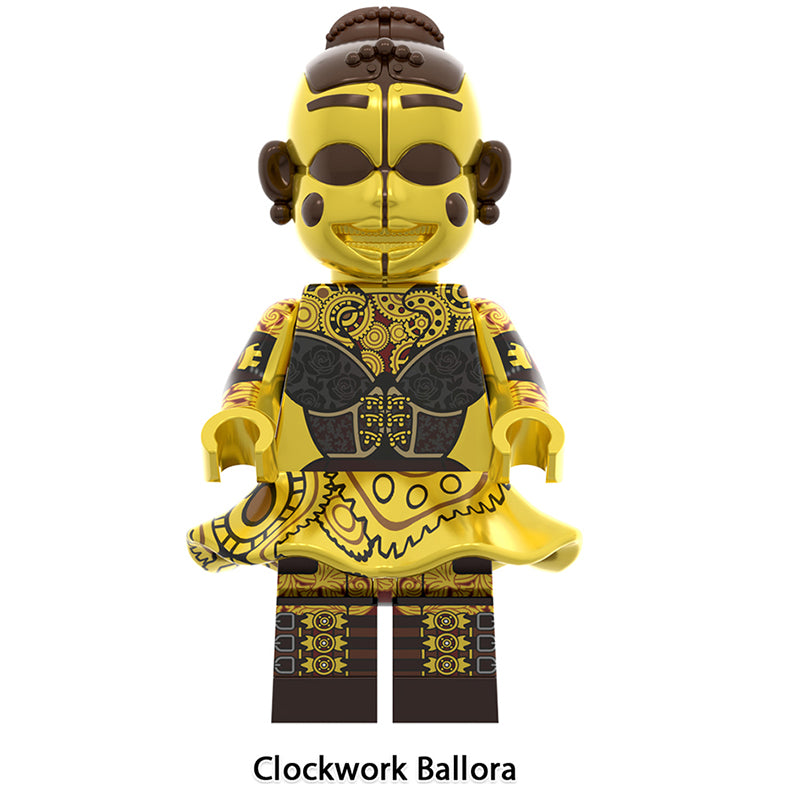 Clockwork Ballora Fnaf LEGO-compatible minifigure | custom brick toy figure
