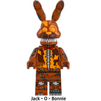 Jack-o-bonnie Fnaf LEGO-compatible minifigure | custom brick toy figure