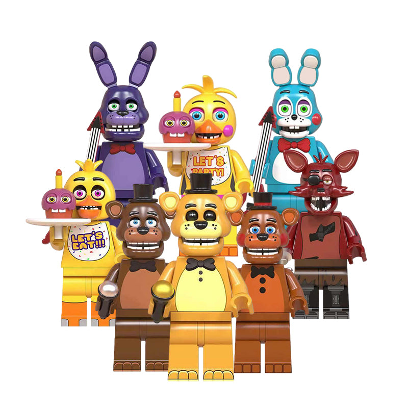 Five Nights At Freddys Fnaf  2, Lego-compatible Building Block Minifigures, 8 Pcs Collection