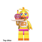 Five Nights At Freddys Fnaf And Toy Chica, Lego-compatible Building Block Minifigures, 8 Pcs Collection