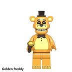 Five Nights At Freddys Fnaf Golden Freddy, Lego-compatible Building Block Minifigures, 8 Pcs Collection