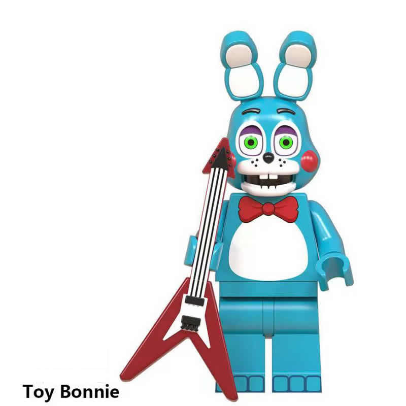 Five Nights At Freddys Fnaf Toy Bonnie, Lego-compatible Building Block Minifigures, 8 Pcs Collection
