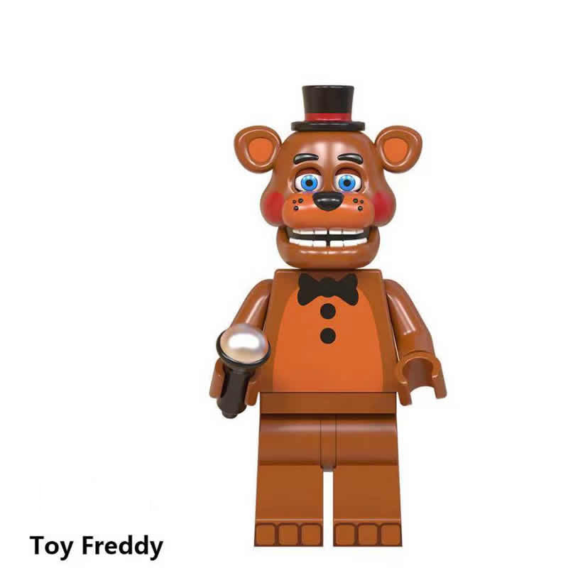 Five Nights At Freddys Fnaf Toy Freddy, Lego-compatible Building Block Minifigures, 8 Pcs Collection