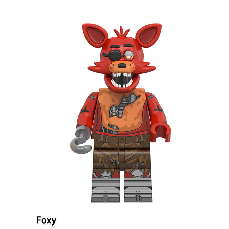 Foxy Five Nights at Freddy's LEGO-compatible minifigure | custom brick minifigures