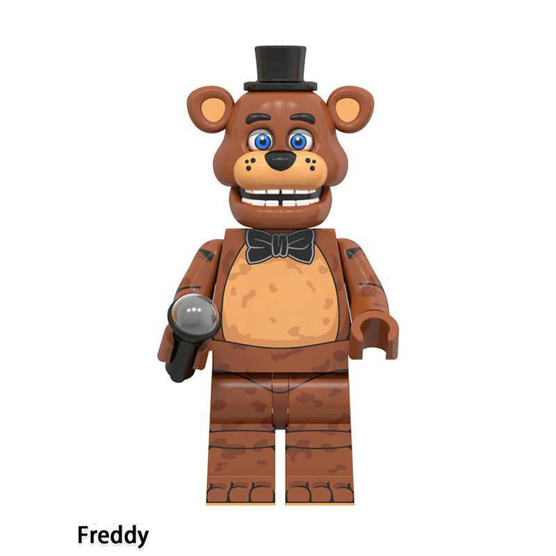 Freddy Five Nights at Freddy's LEGO-compatible minifigure | custom brick minifigures