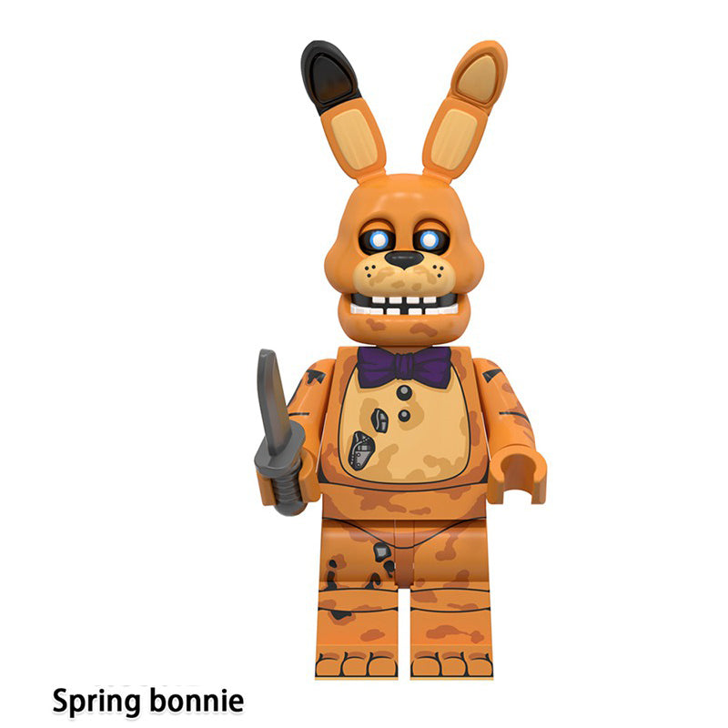 Spring Bonnie Five Nights at Freddy's LEGO-compatible minifigure | custom brick minifigures
