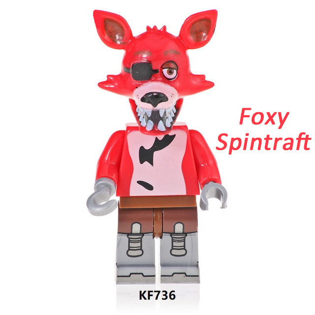 Foxy The Five Nights at Freddy's LEGO-compatible minifigure | custom brick minifigures