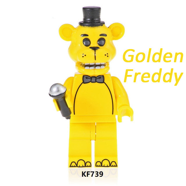 Golden Freddy Five Nights at Freddy's LEGO-compatible minifigure | custom brick minifigures