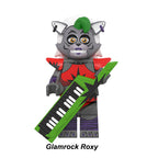 Roxanne Wolf (Glamrock Roxy) minifigure, high-detail Security Breach building block toy.