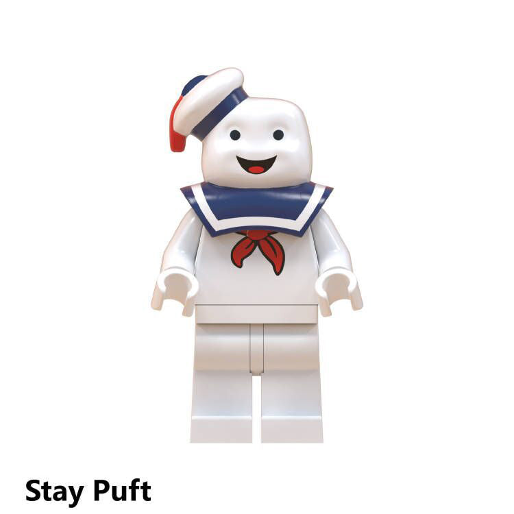 Ghostbusters And The Notorious Stay Puft Marshmallow Man, Lego-compatible Building Block Minifigures, 5 Pcs Collection