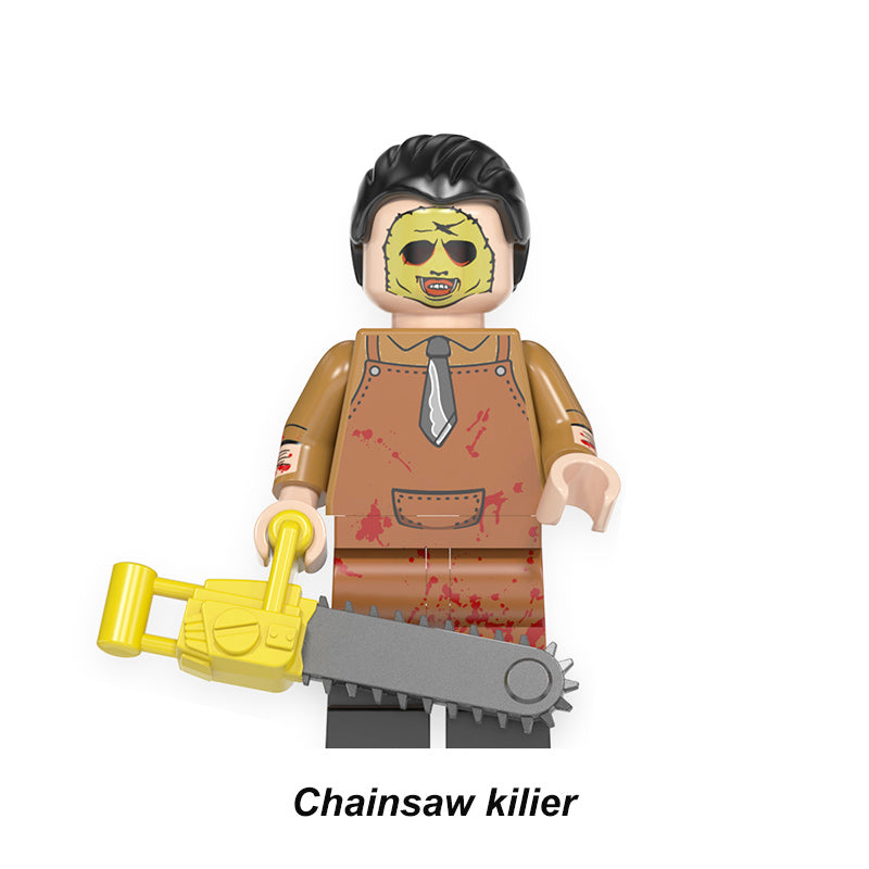 Leatherface Horror Movie LEGO-compatible minifigure | custom brick toy figure