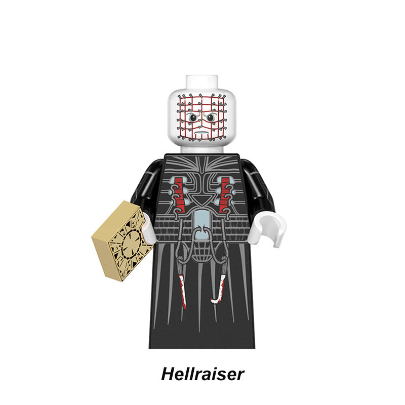 Hellraiser Pinhead Horror Movie LEGO-compatible minifigure | custom brick minifigures
